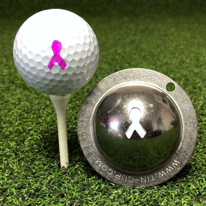 Tin Cup Products Golf Ball Marker, Breast Cancer Awareness