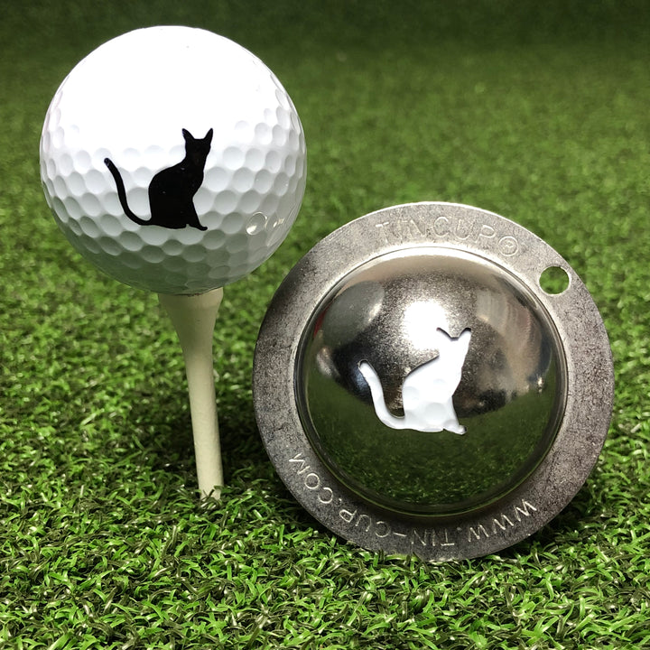 Tin Cup Products Golf Ball Marker, Nine Lives